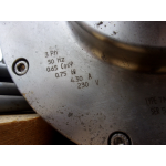 L 470 mm D 215 mm Roestvrij staal, Van der Graaf . TM215A40-0610. UNUSED.